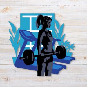 972. Weightlifting Layered Paper Craft