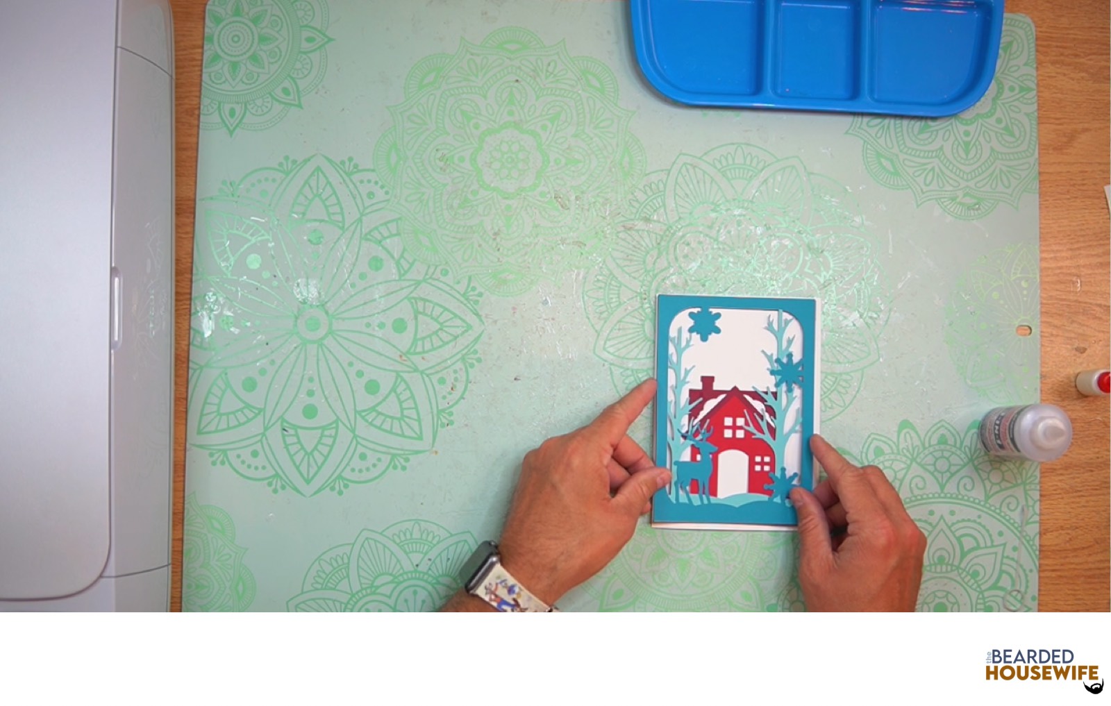 attach the front cover panel