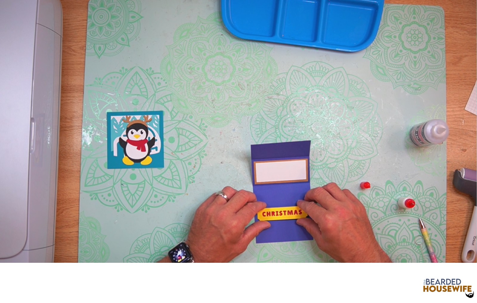 attach to the card base