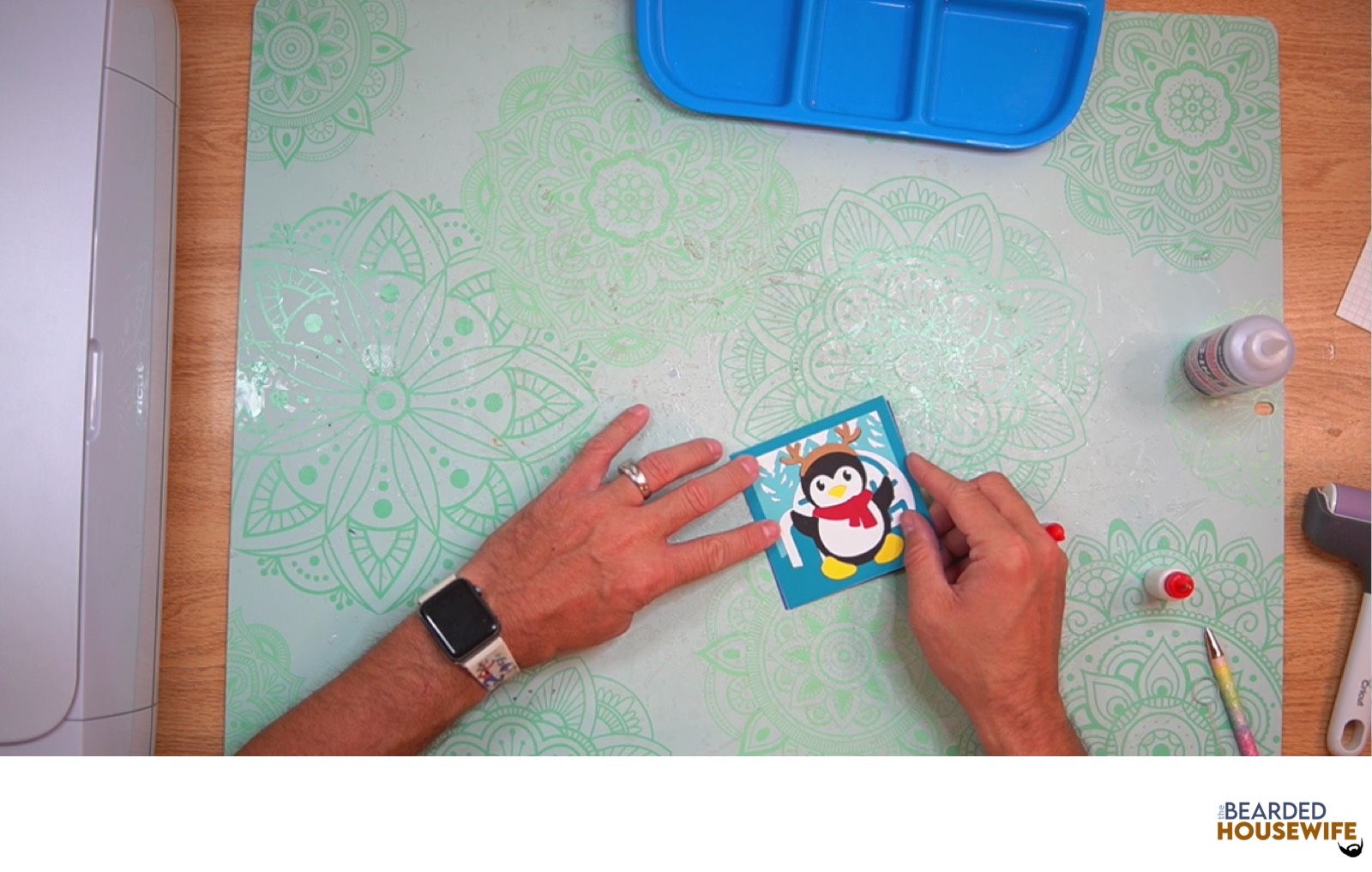 attach the front cover panel