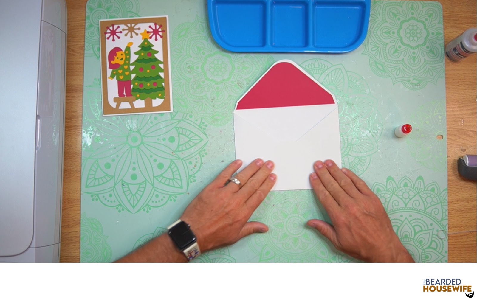 bring the bottom flap up to form the envelope