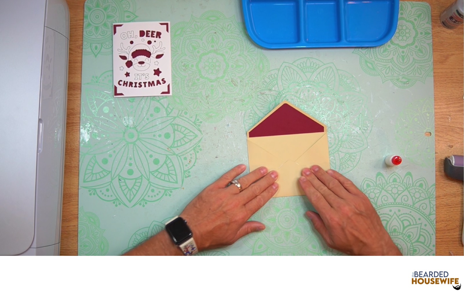 bring the bottom flap up to form the envelope