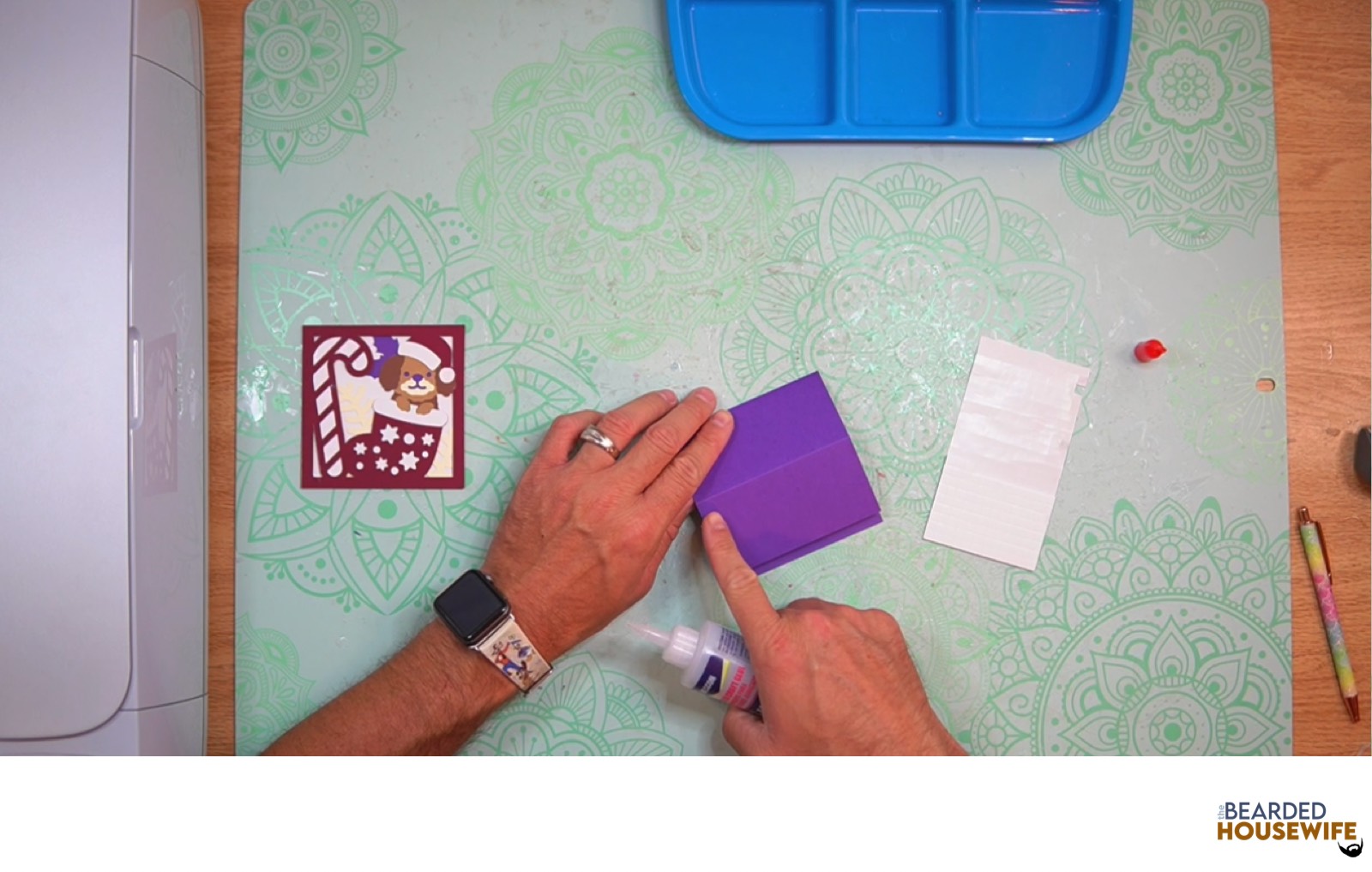 add glue below the score line