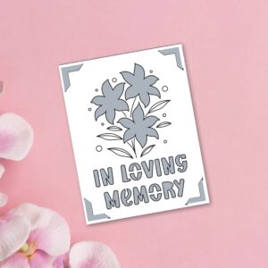 976. In Loving Memory Insert Card