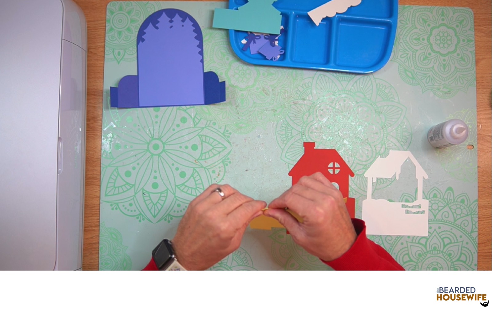 fold the inside tab piece