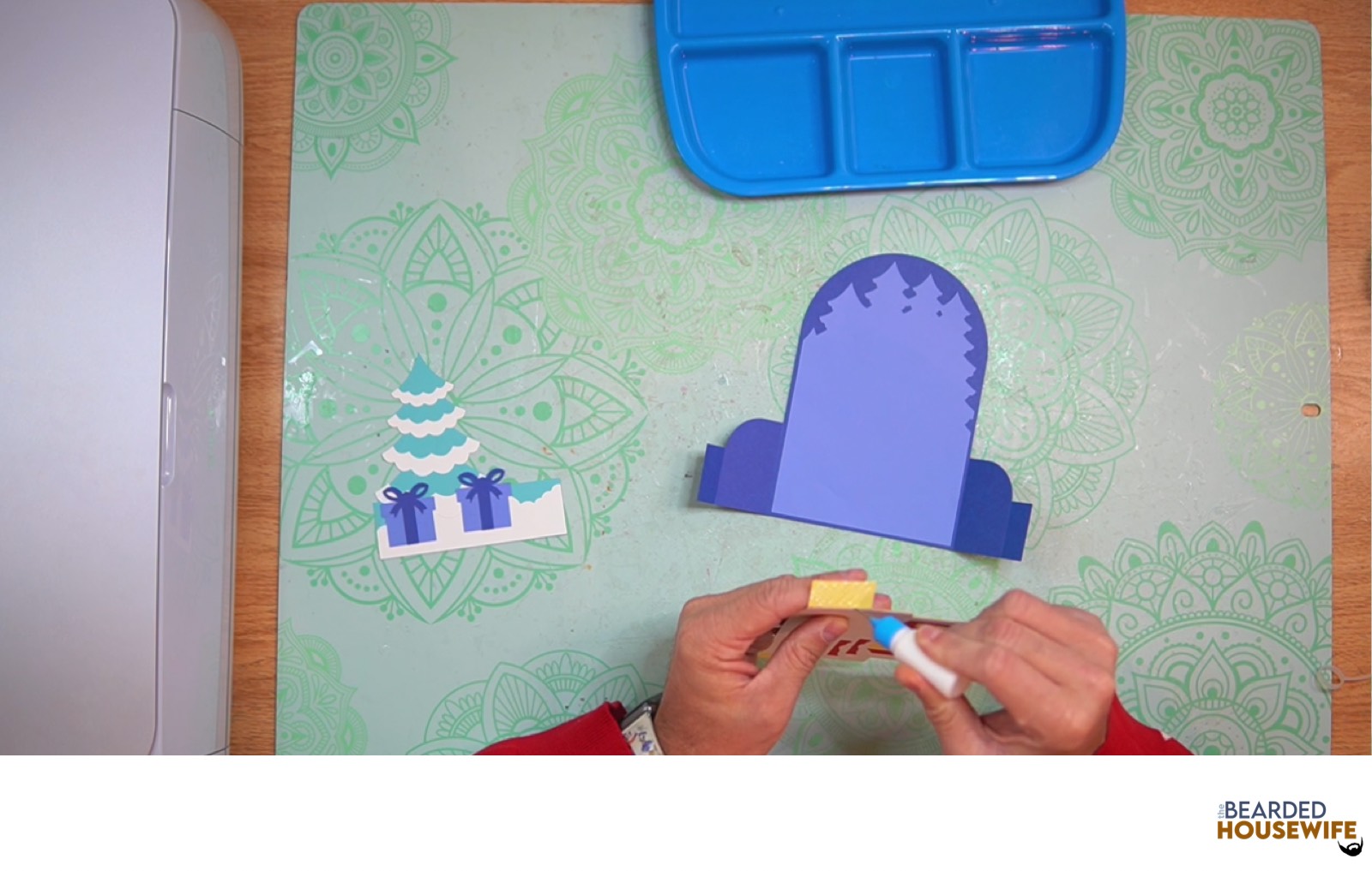 add glue to the left tab