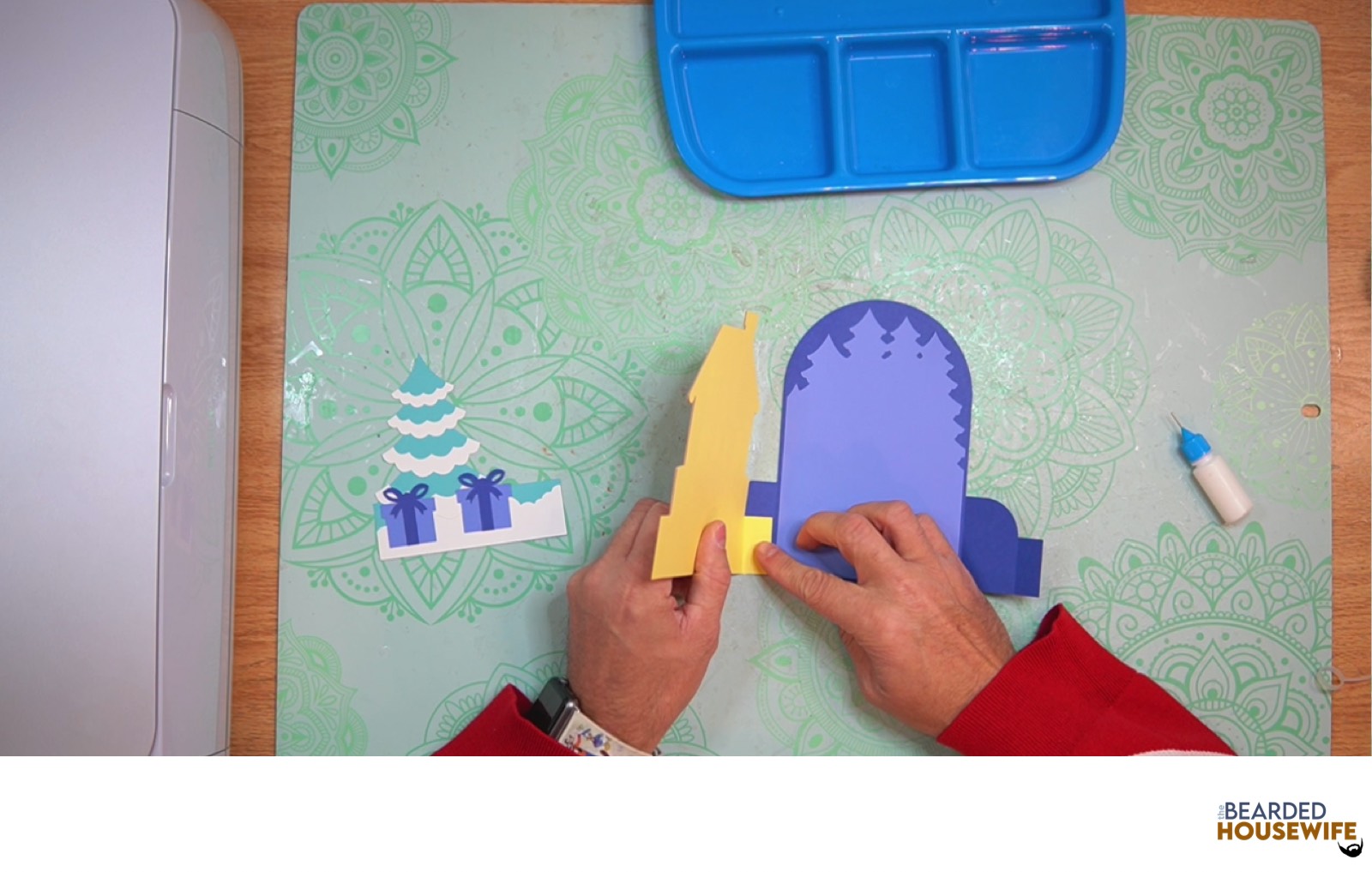 attach to the card base