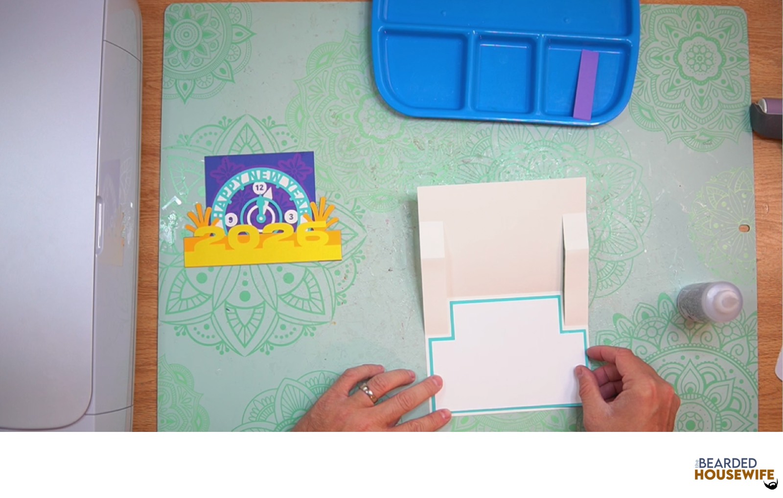 attach the messaging panel to the inside of the card