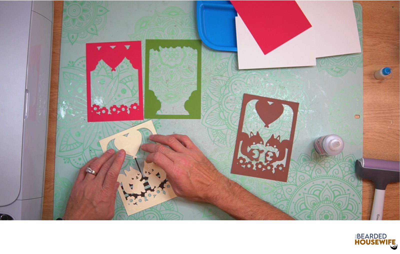 layer the front cover panel