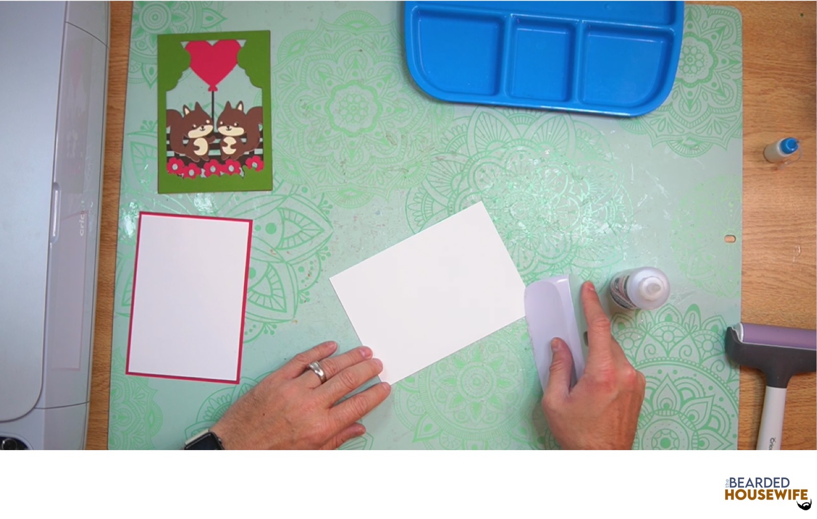 burnish with your scraper