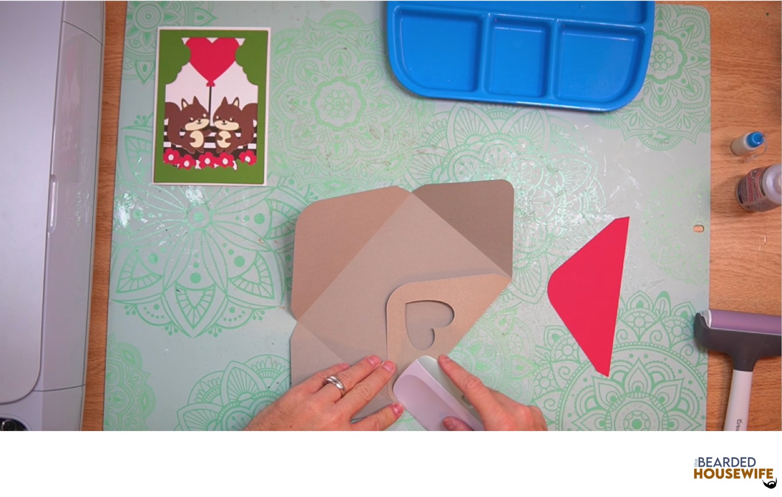 burnish with the scraper