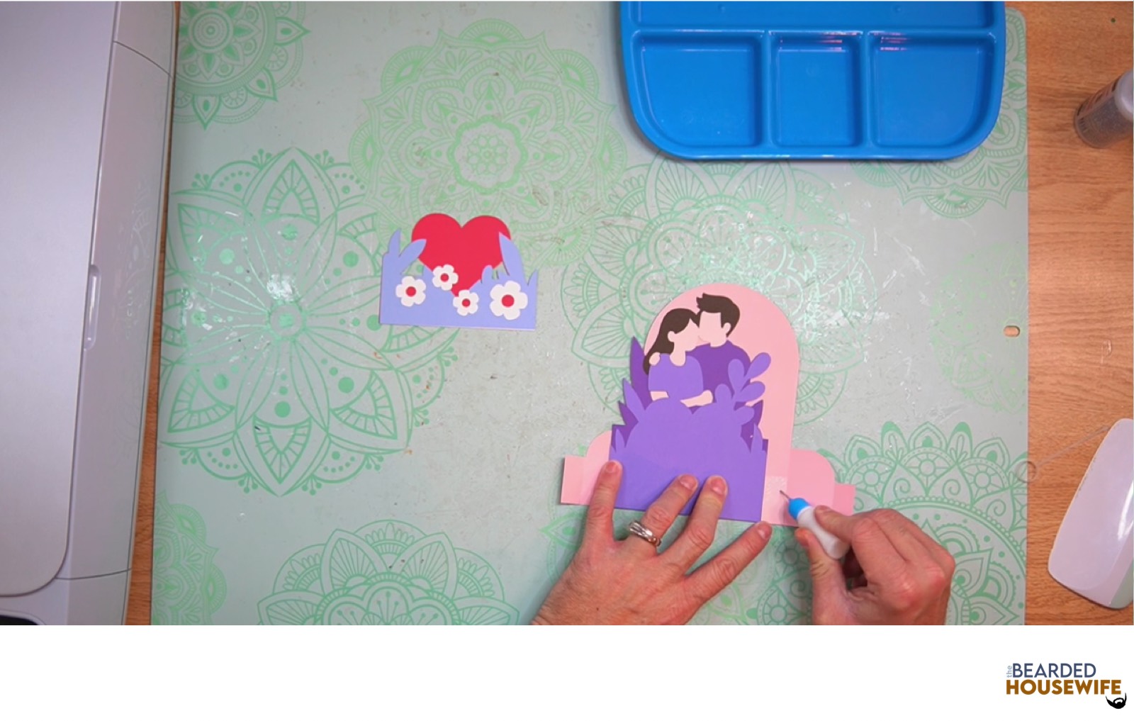 add glue to the other side