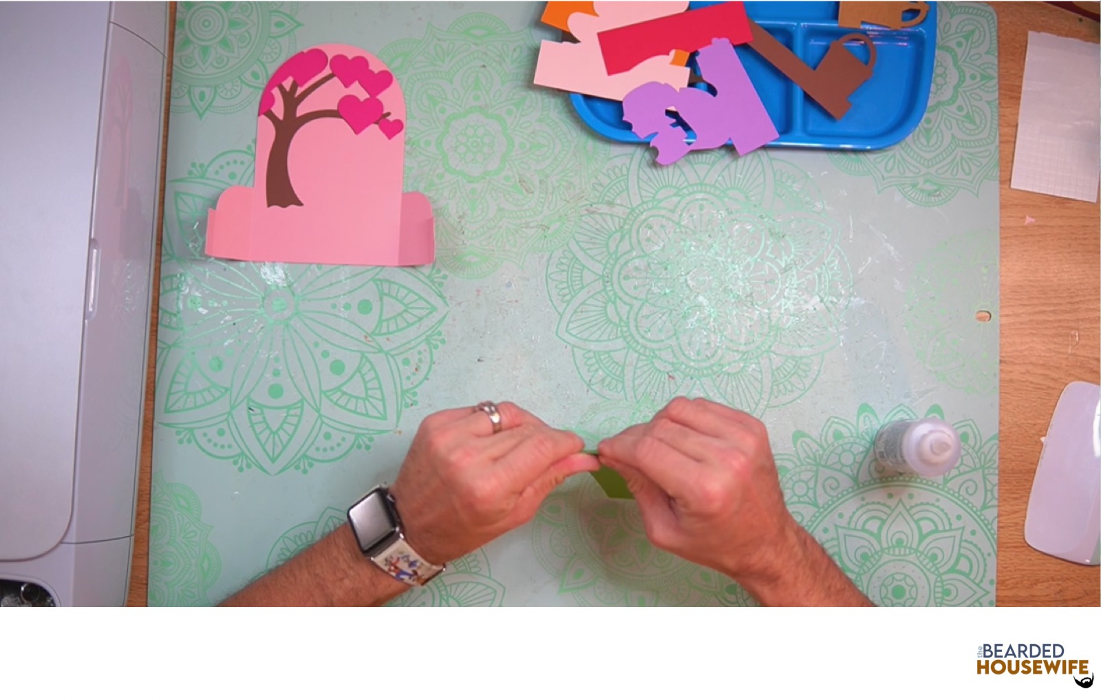 fold the inside tab piece