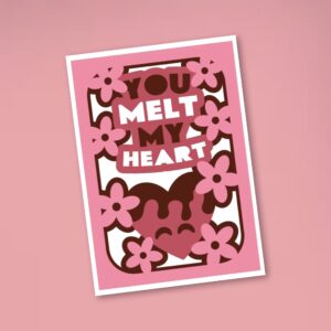 1007. You Melt My Heart Layered Card