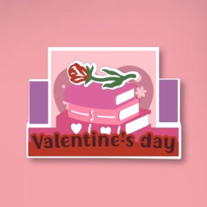 1006. Valentines Reading Stepper Card