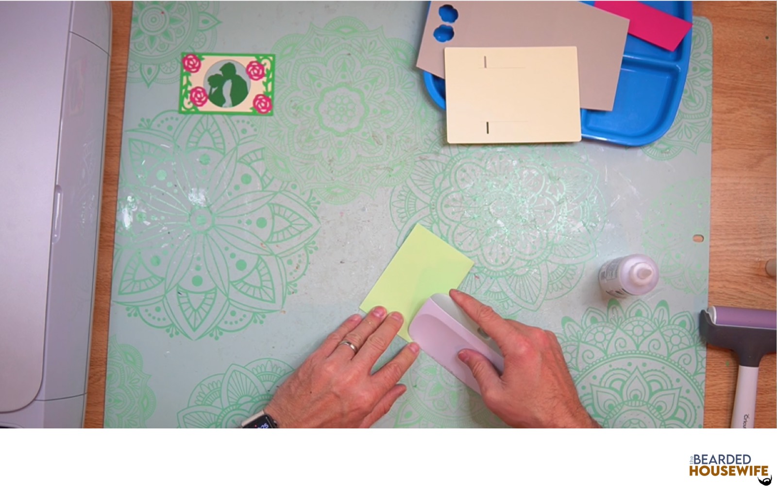 burnish with your scraper