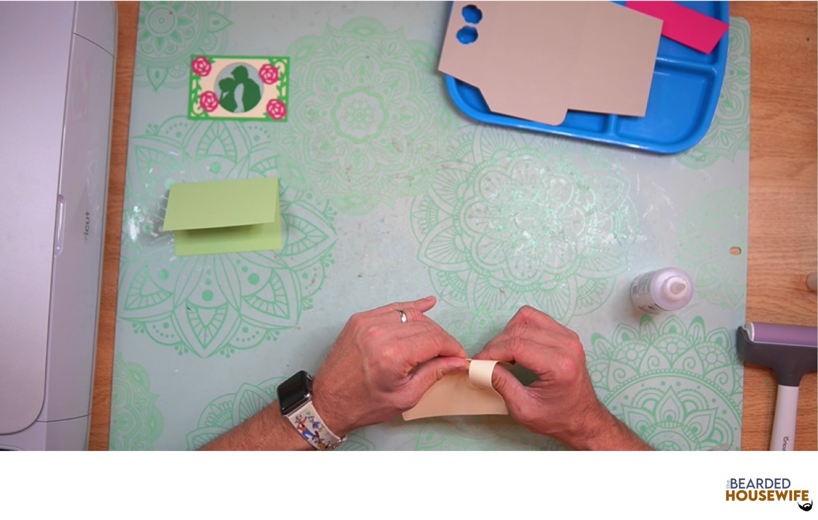 fold the inside pop up piece