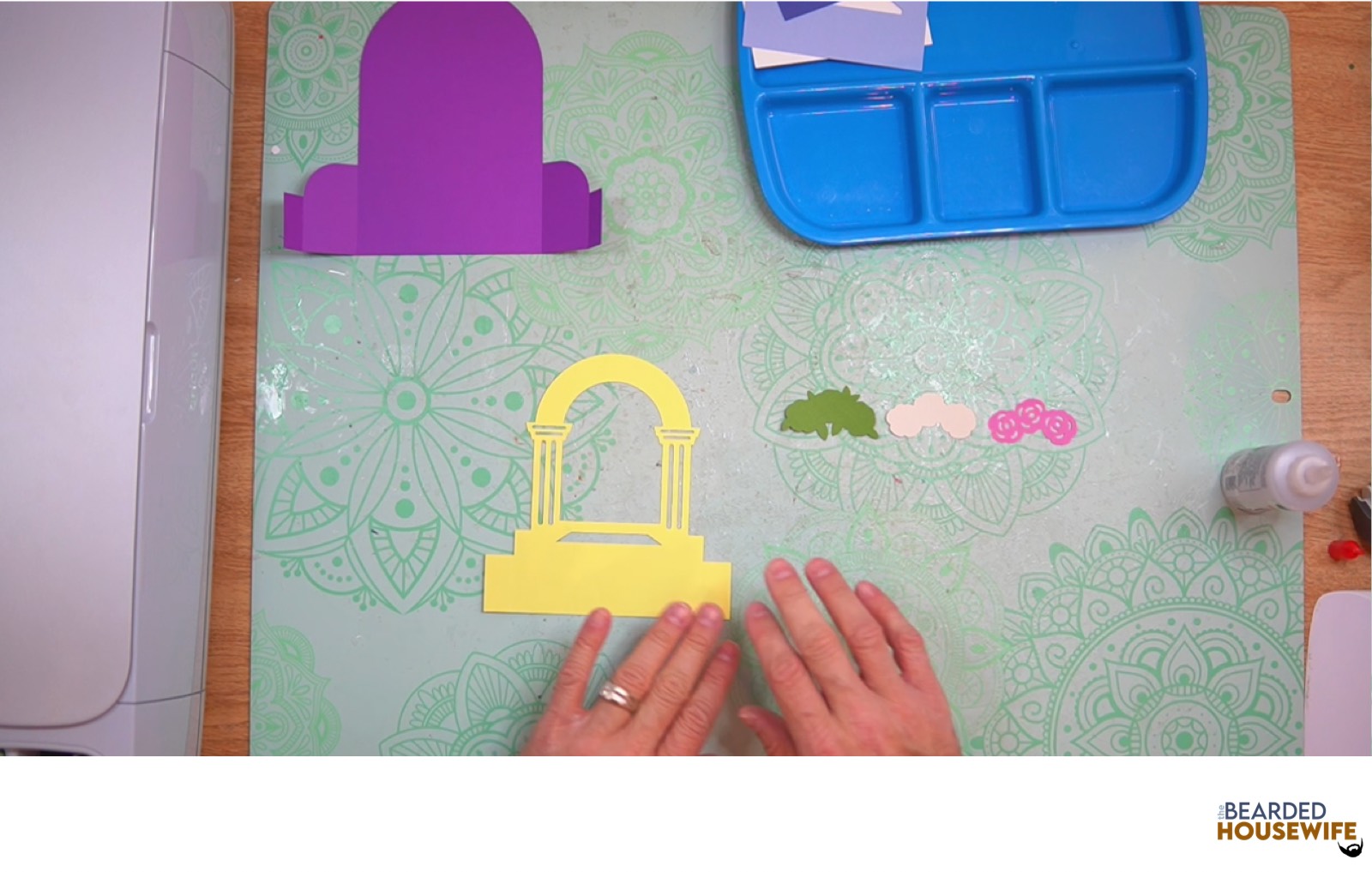 layer the inside tab piece