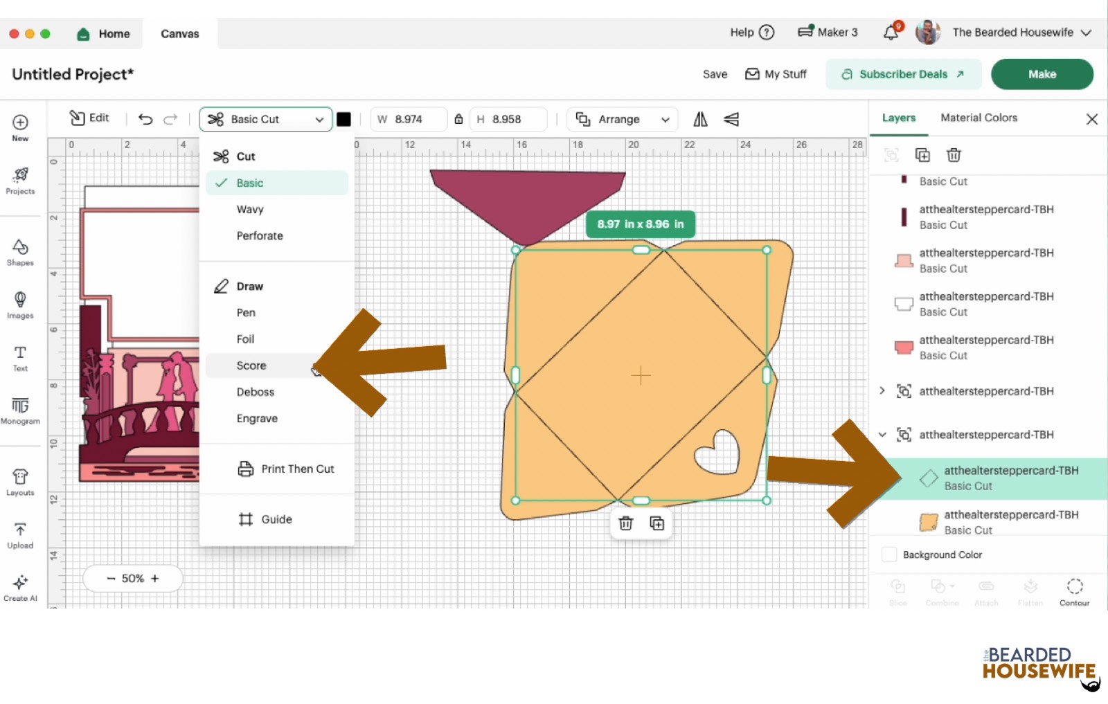 covert envelope to score