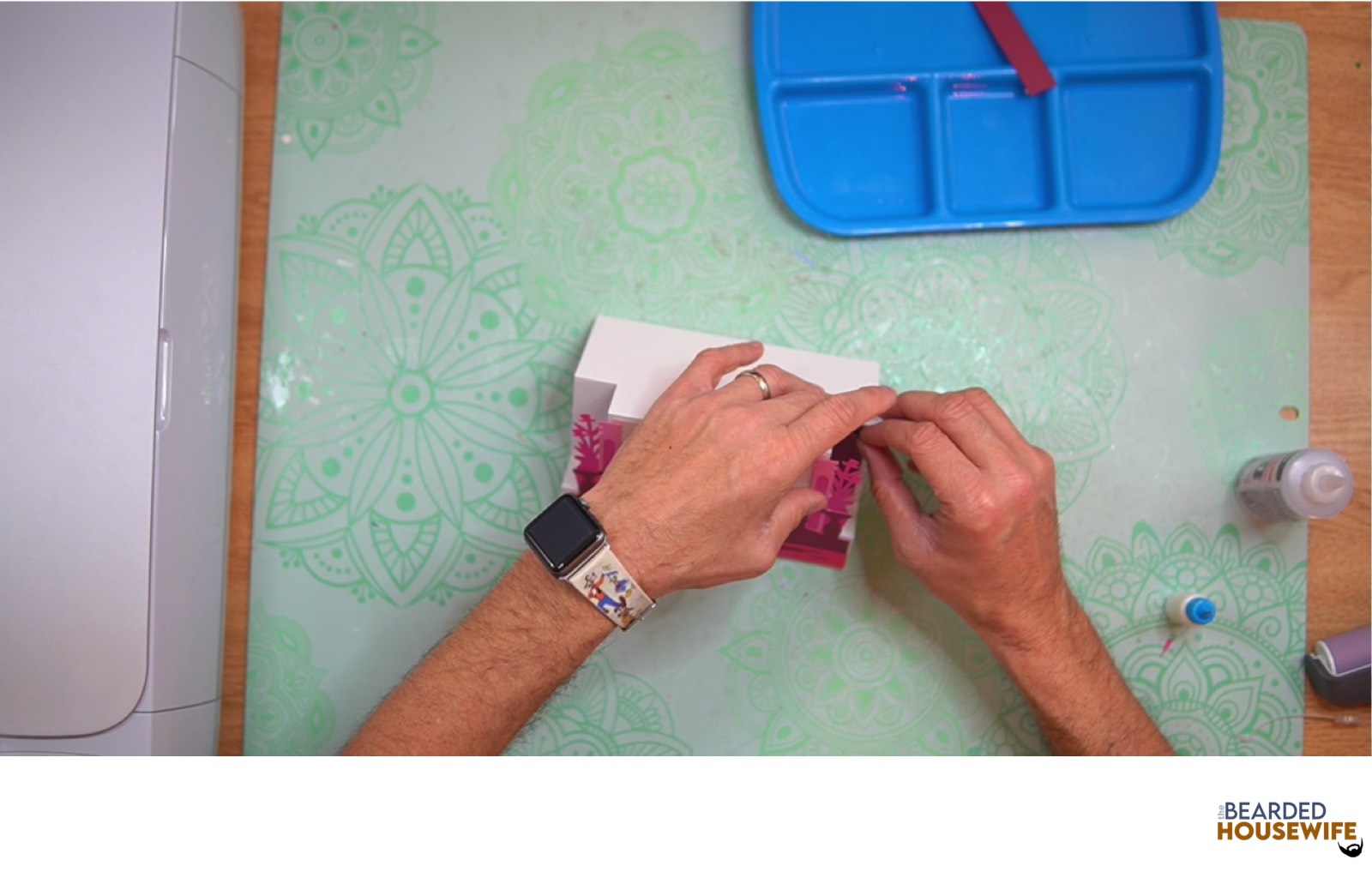 add the cover panels to the side of the card