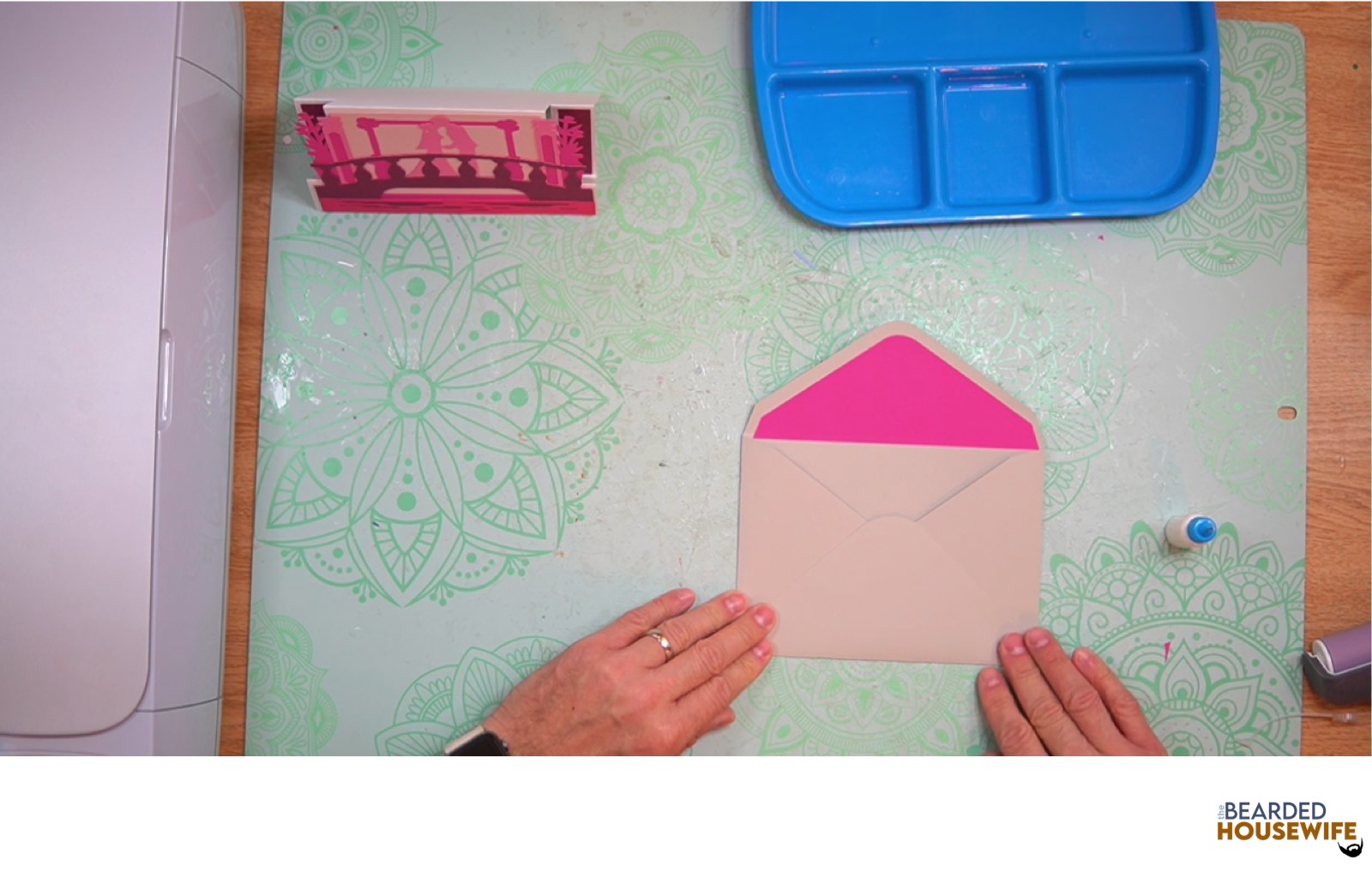 bring the bottom flap up to form the envelope