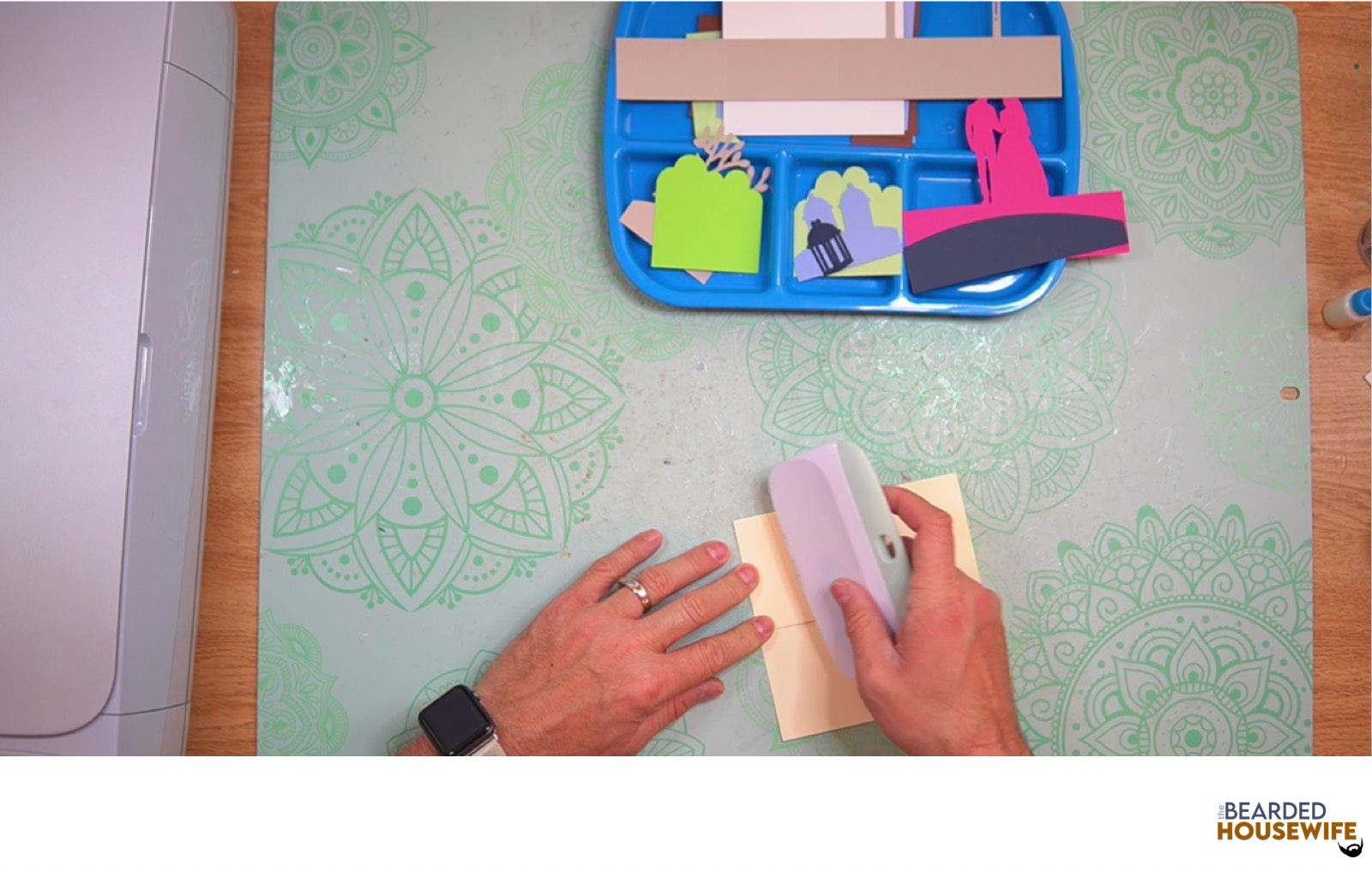 burnish with your scraper