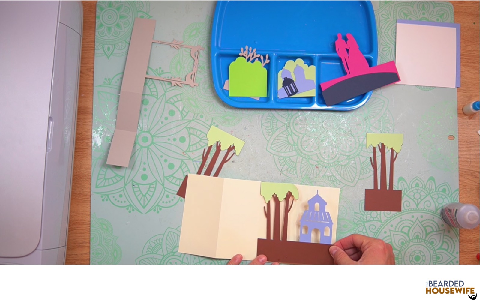 attach to the card base