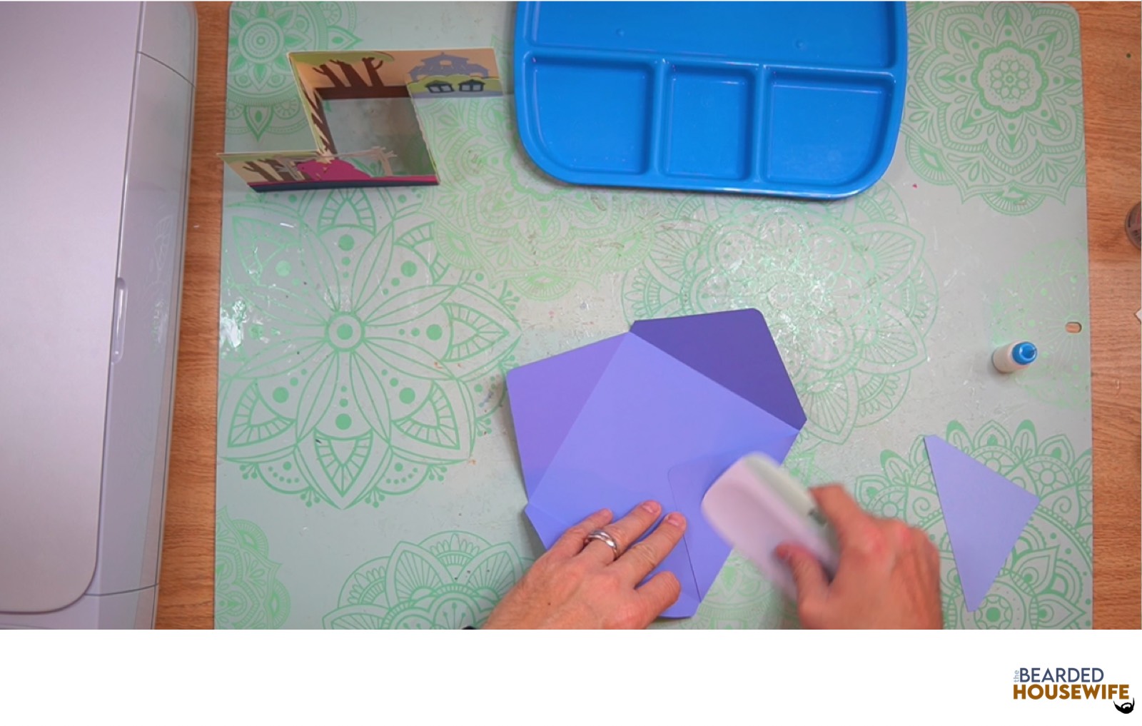 burnish with your scraper