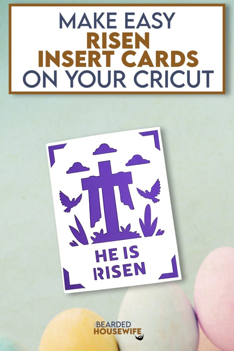 How to Make an Easy Insert Card for Easter - The Bearded Housewife