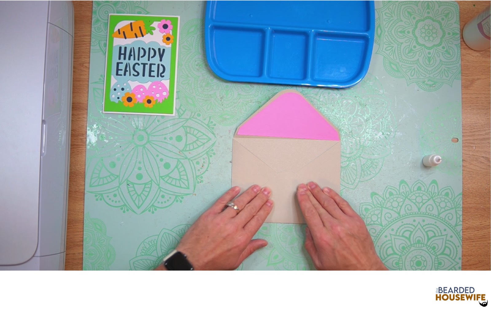 bring the bottom flap up to form the envelope