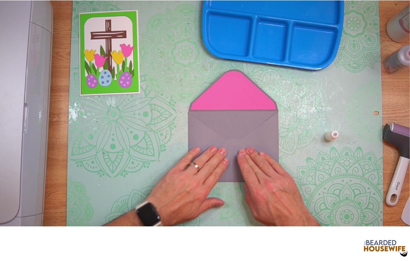 bring the bottom flap up to form the envelope