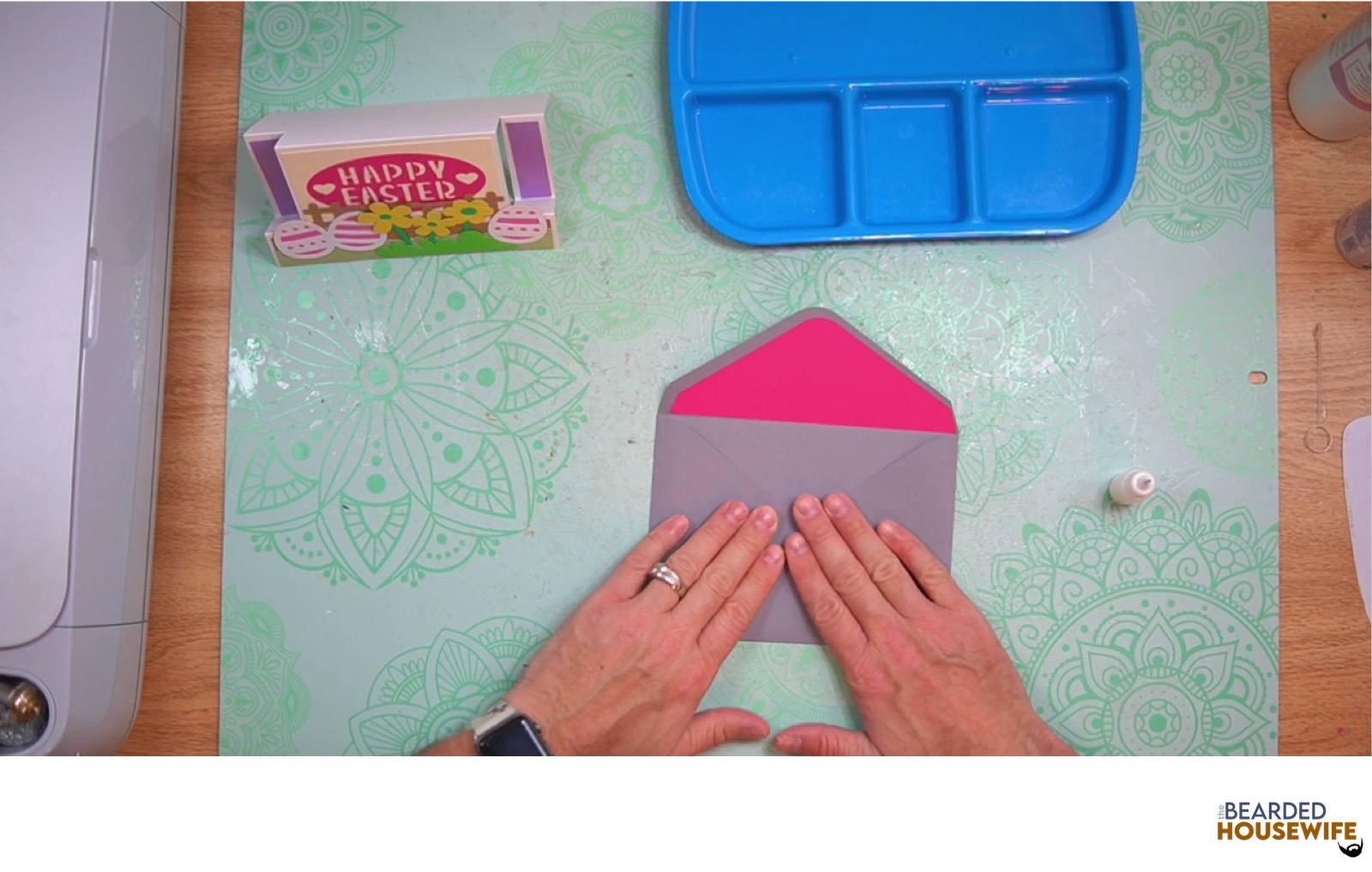 bring the bottom flap up to form the envelope