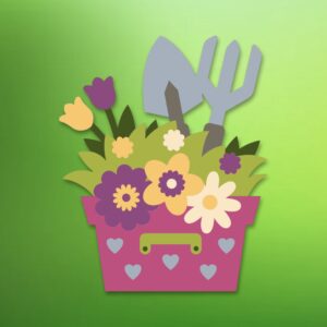1023. Gardening Gift Layered Paper Craft