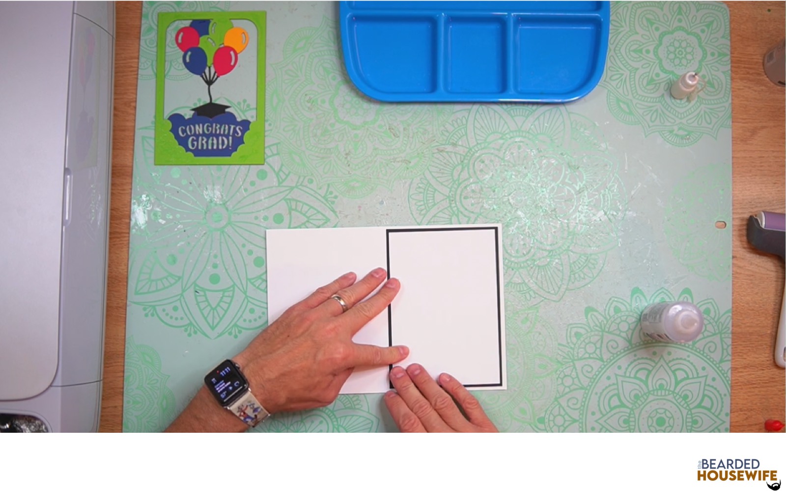 attach the messaging panel to the inside of the card