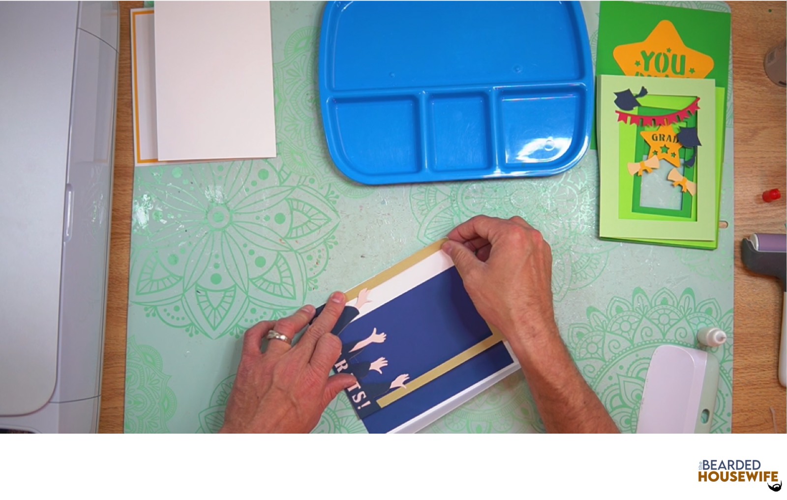 attach the tabs to the left side of the tab piece