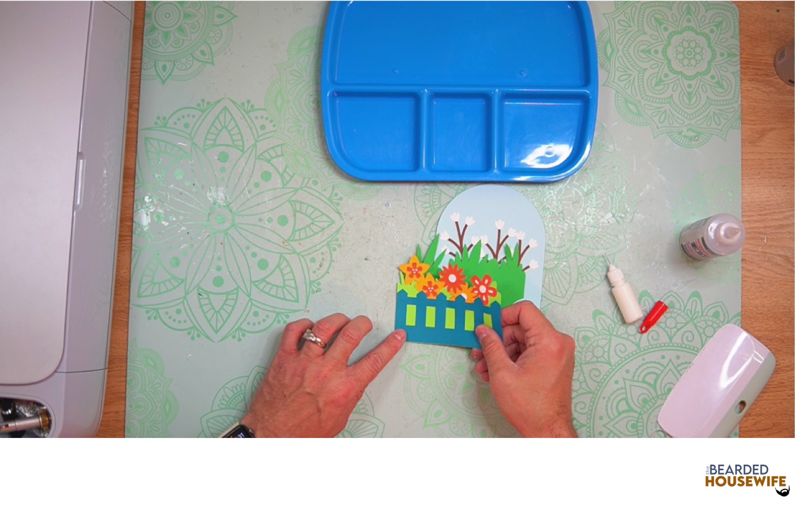 attach the front cover panel to the front