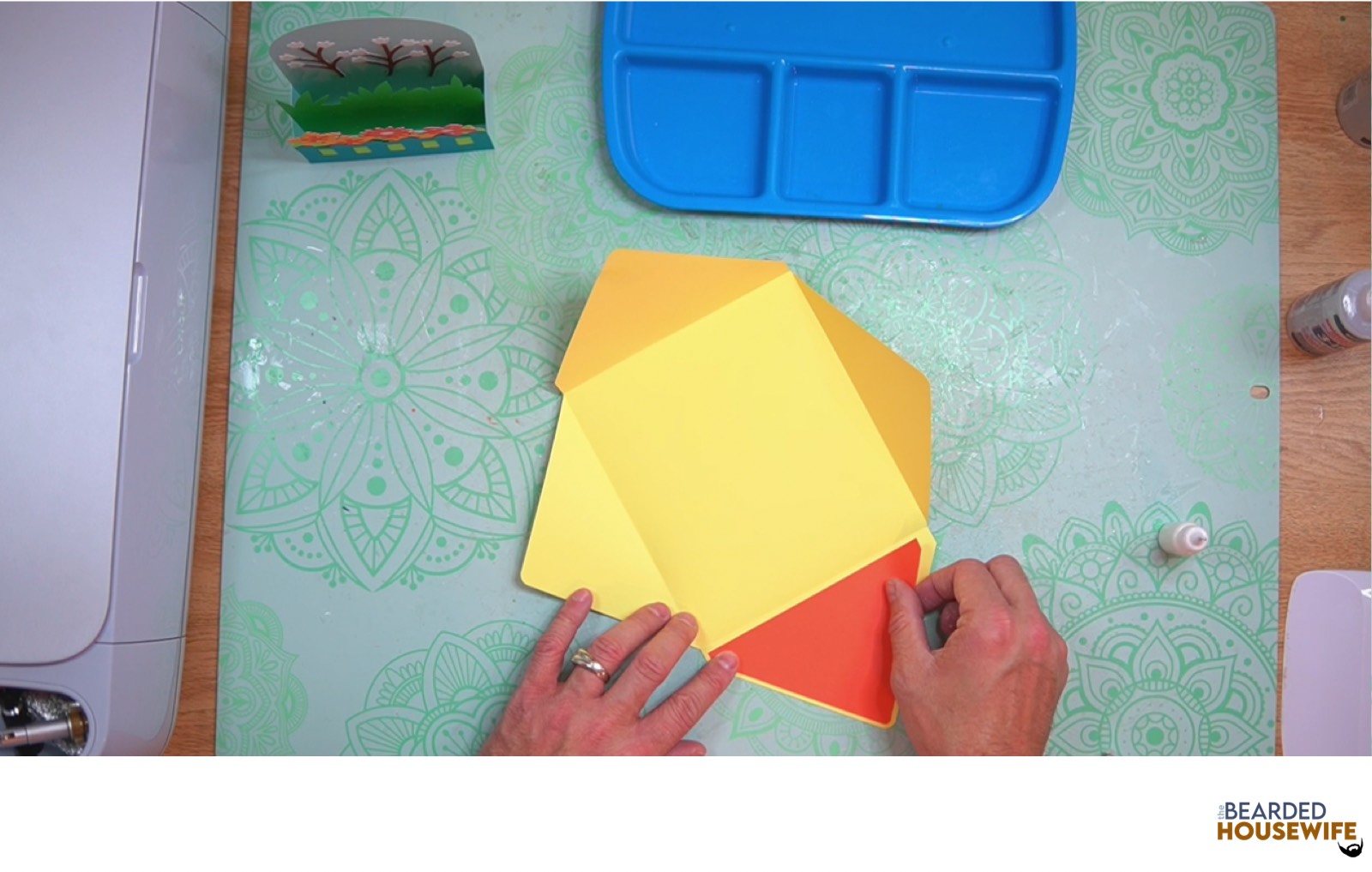 add the inlay to the envelope