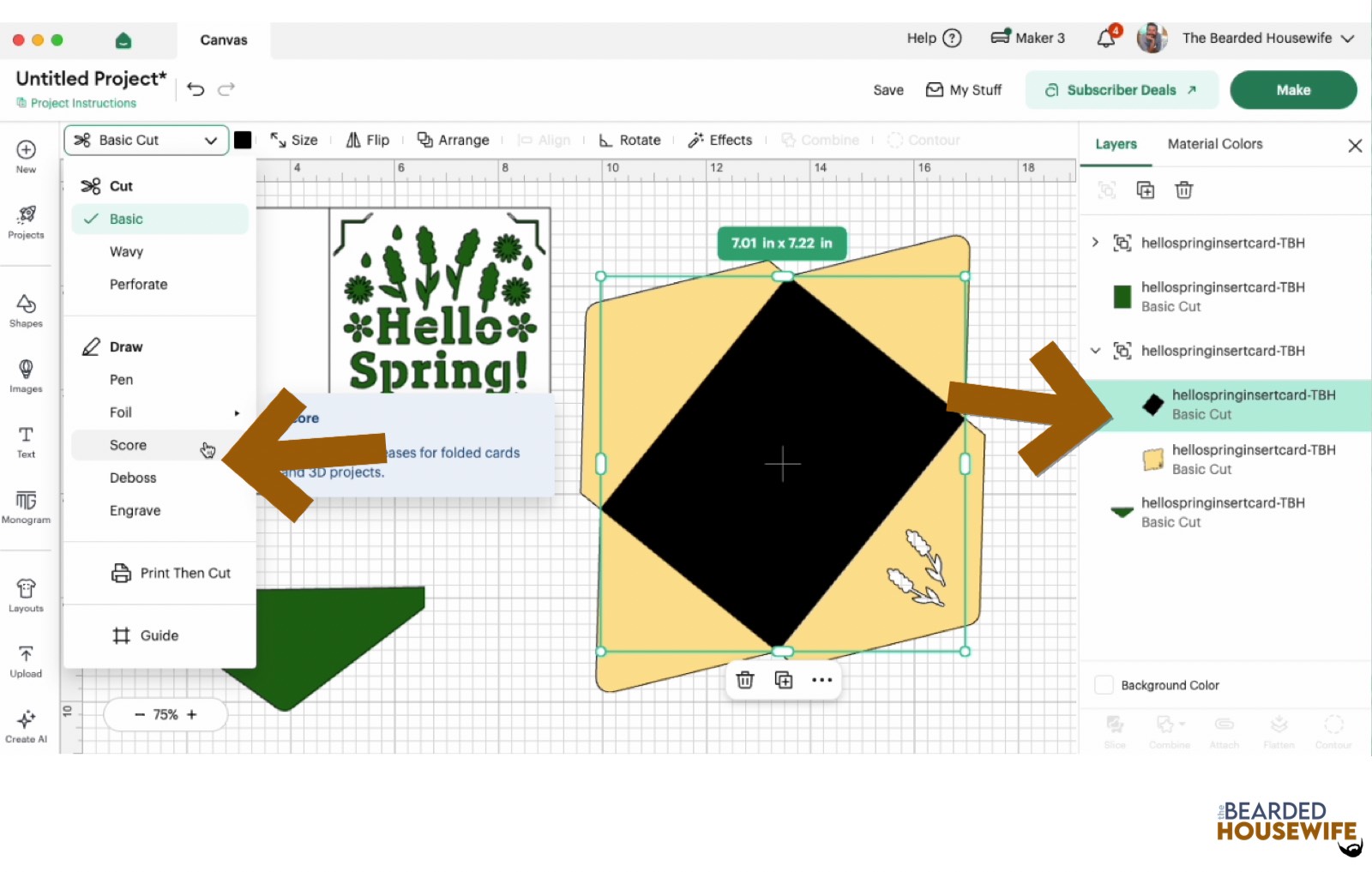 find your envelope and convert to score