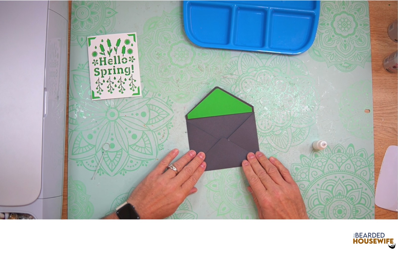 bring the bottom flap up to form the envelope