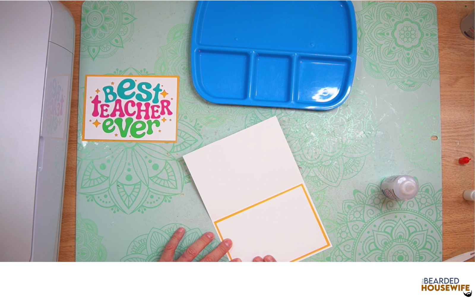 attach the messaging panel to the inside of the card