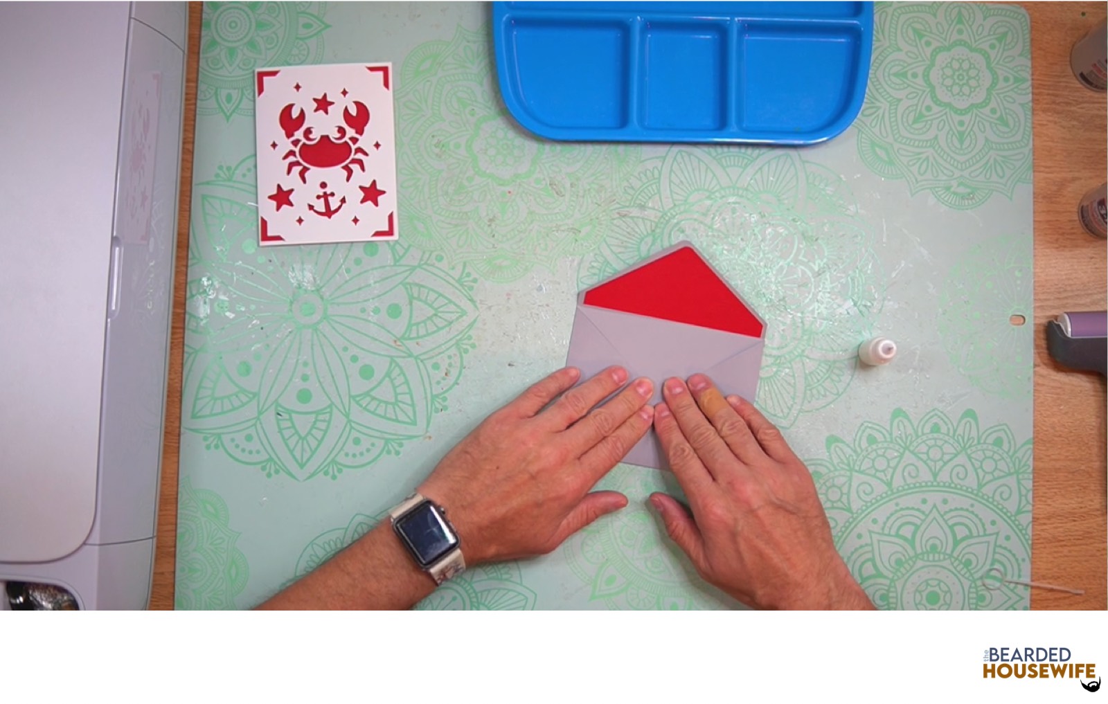 bring the bottom flap up to form the envelope