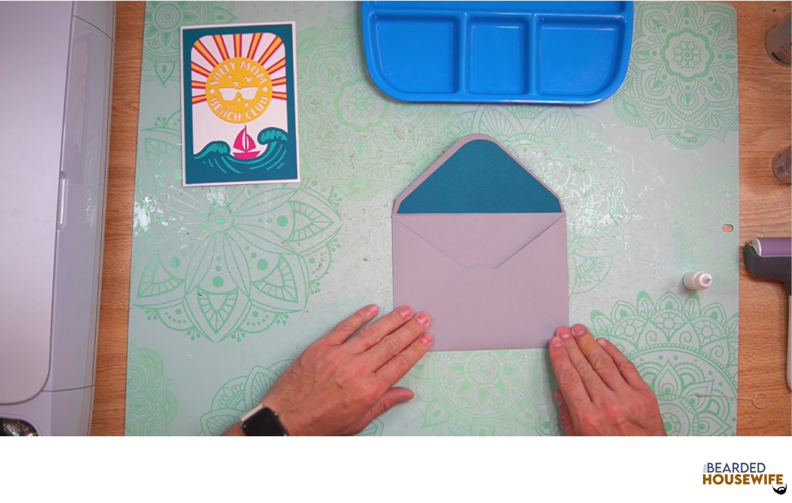bring the bottom flap up to form the envelope
