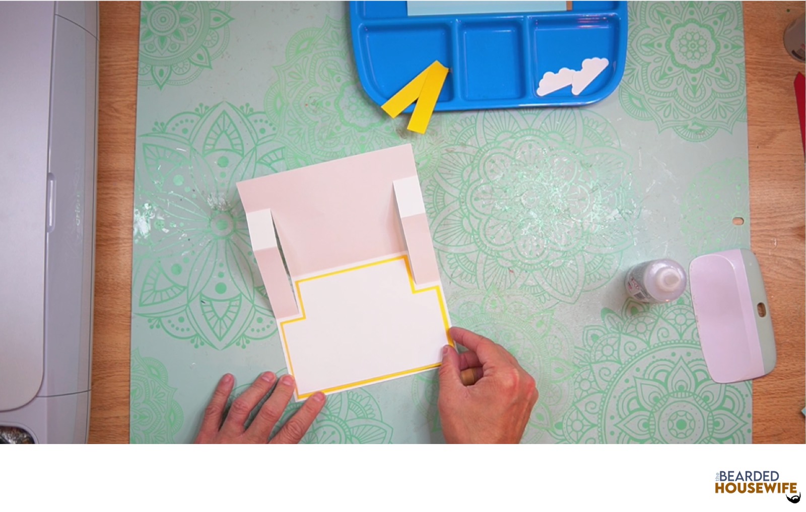attach the messaging panel to the inside of the card