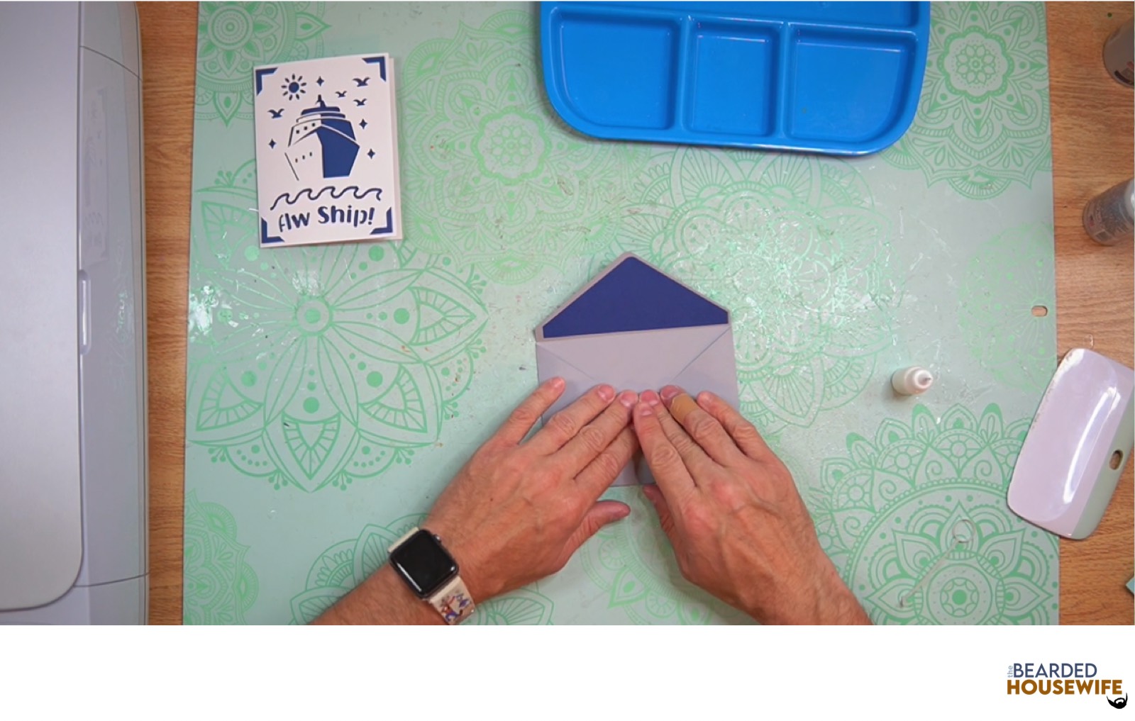bring the bottom flap up to form the envelope