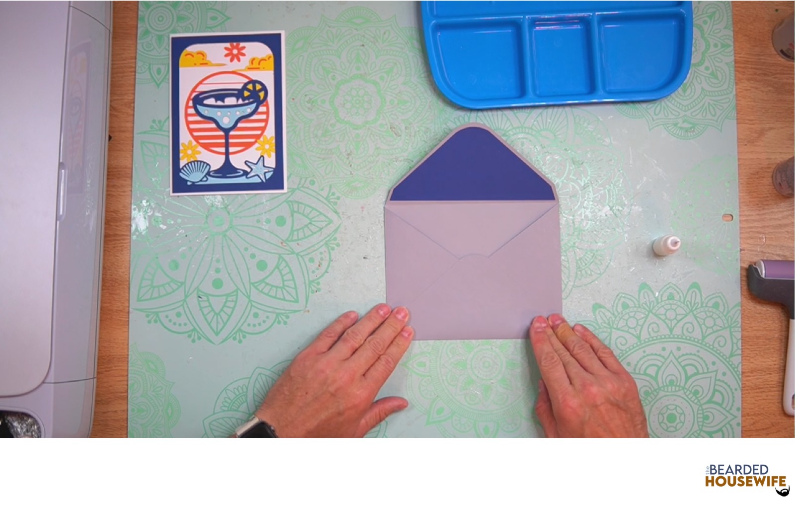 bring the bottom flap to form the envelope