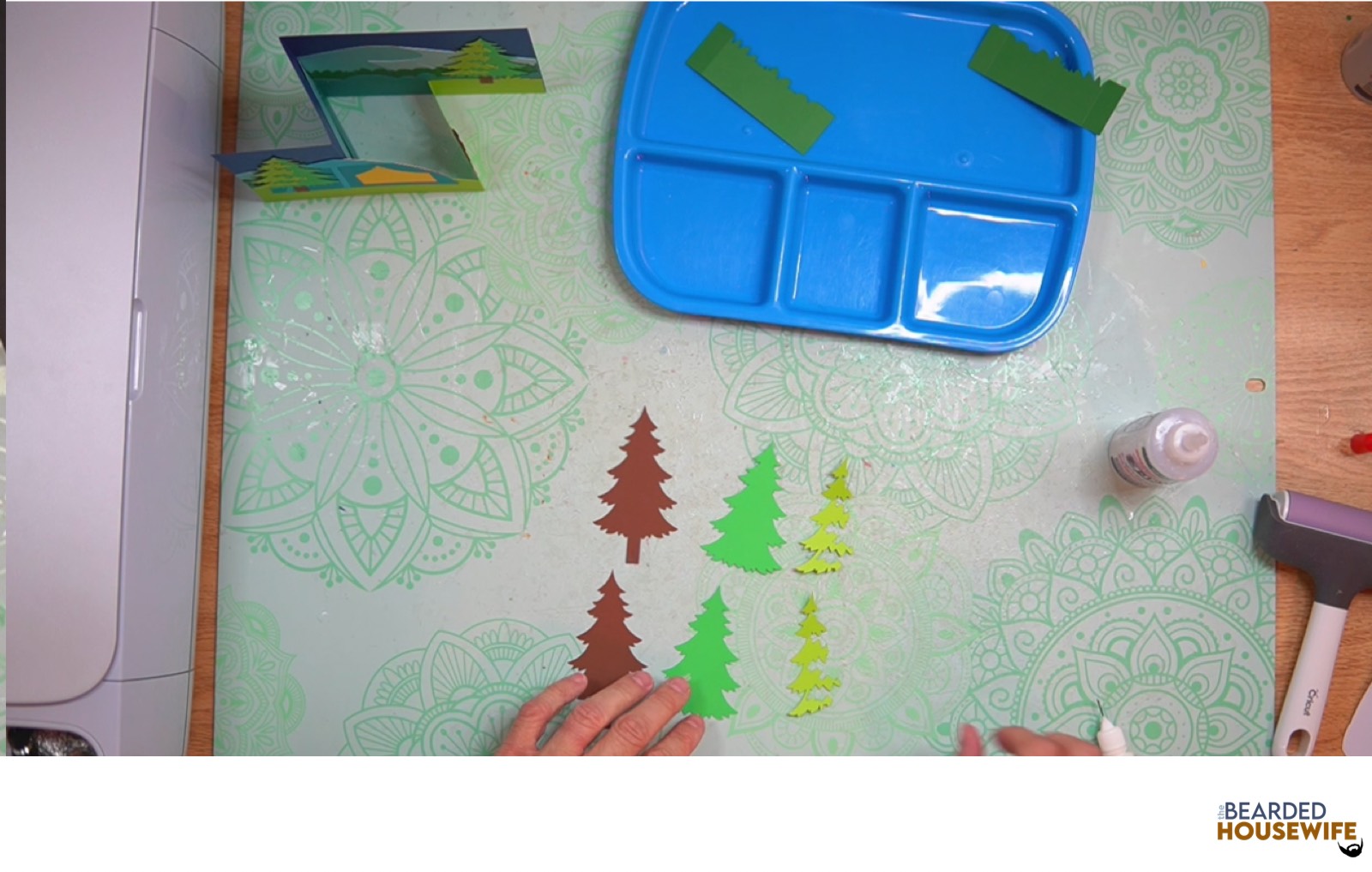 layer the inside tab pieces