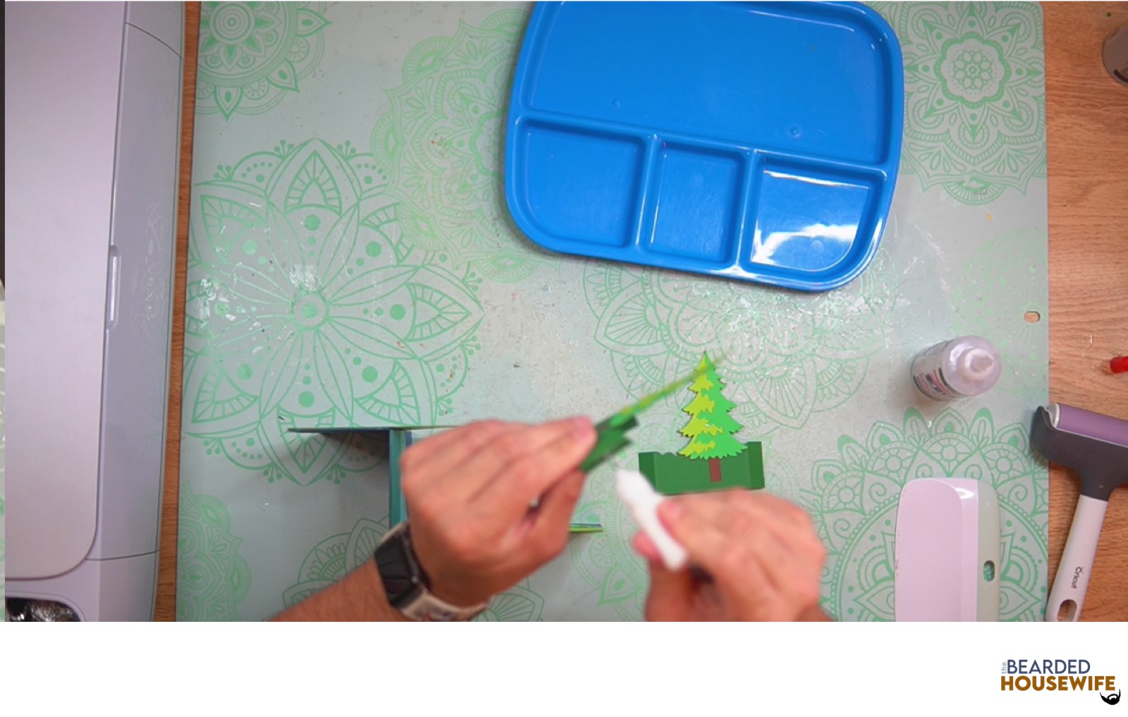 add glue to the tabs