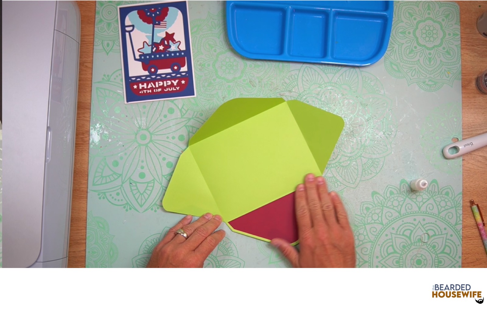 add the inlay to the envelope