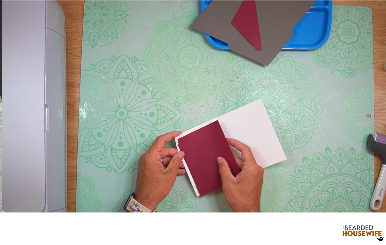 place the insert into the card base