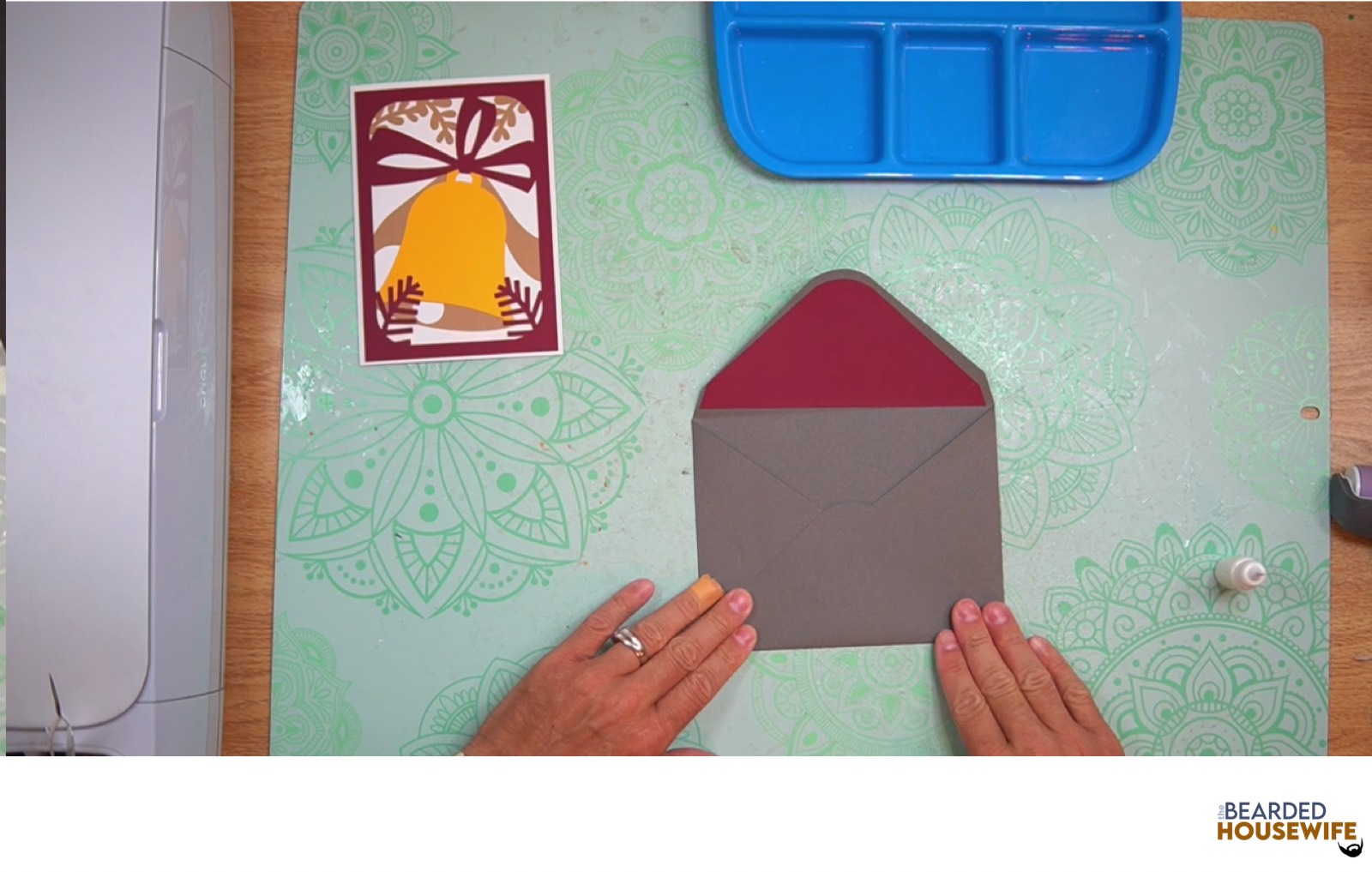 bring the bottom flap up to form the envelope